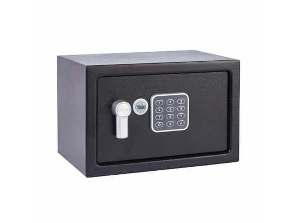 Yale YSV/200/DB2, Bærbar safe, Sort, Kombinasjonslås, 8,6 l, Stål, Gulv/vegg