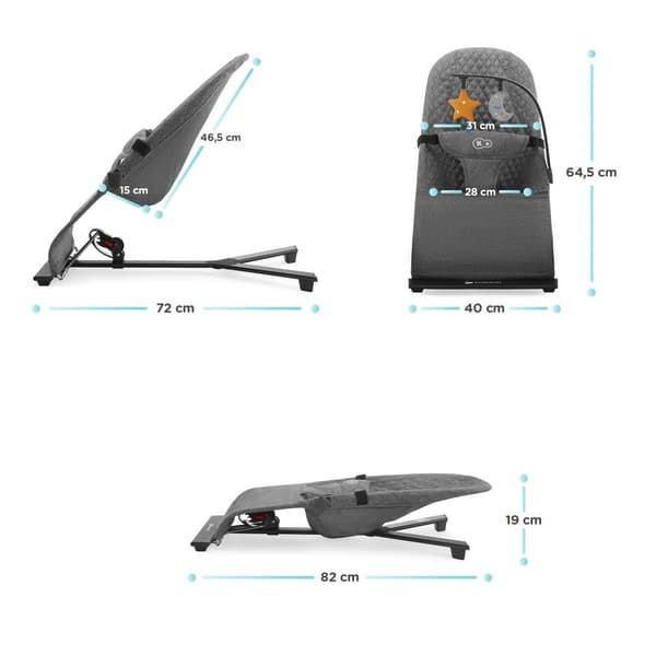 KINDERKRAFT bouncer MIMI, grey, KBMIMI00GRY0000