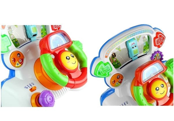 Interactive Steering Wheel Educational Sounds Lights