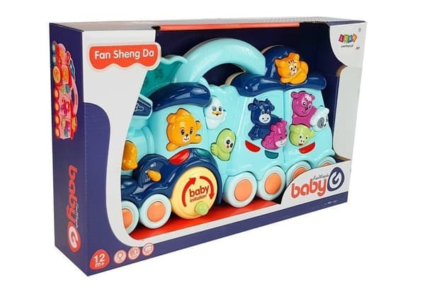 Kids Interactive Toy Locomotive Animal Sounds Blue