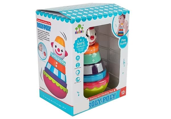 Educational Pyramid Clown Patterns Colours Sounds