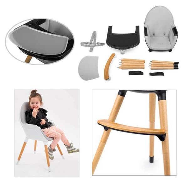 KINDERKRAFT high chair FINI black