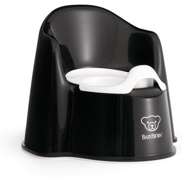 BabyBjörn Potta Stol -toapallen, svartvit | CDON