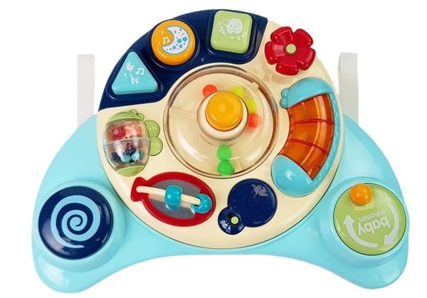 Interactive Baby Panel Toy Music Animal Blue