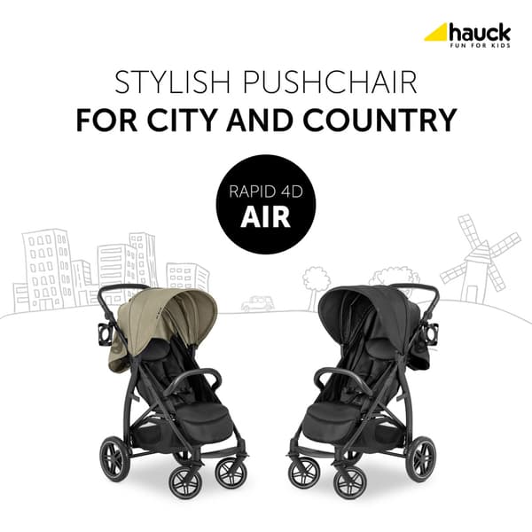 HAUCK stroller RAPID 4D, Air Black, 148488
