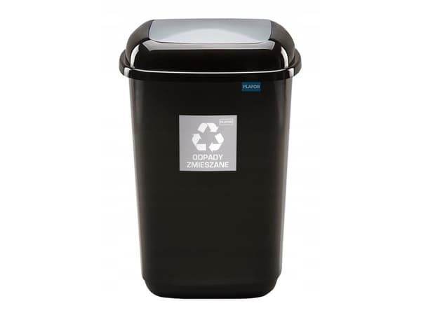 Plafor Bin 12 L- Recyccling - Silver