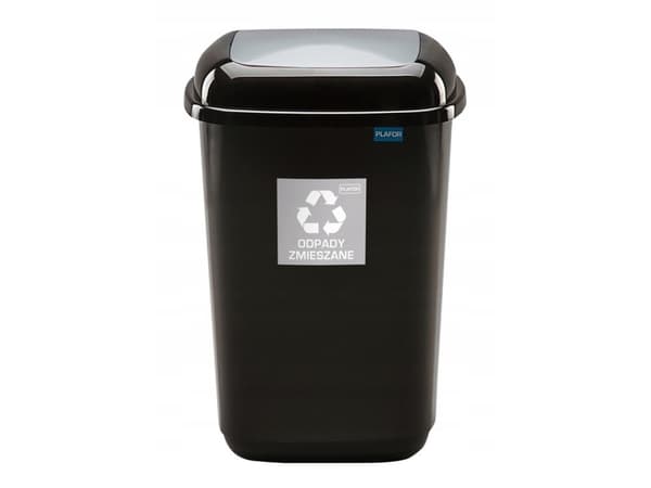 Plafor Bin 12 L- Recyccling - Silver