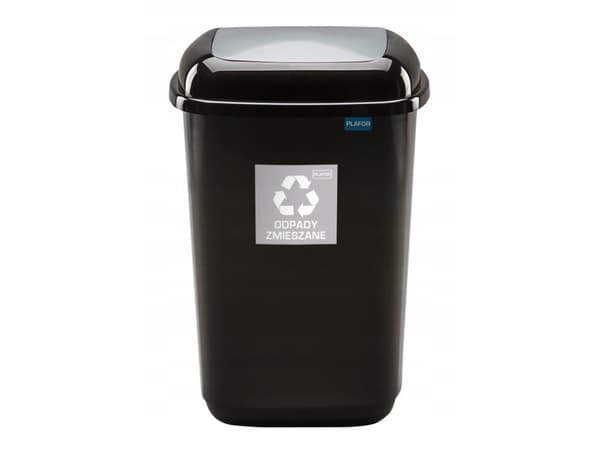 Plafor Bin 12 L- Recyccling - Silver
