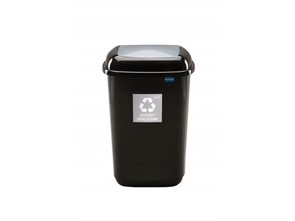Plafor Bin 28 L- Recyccling - Silver