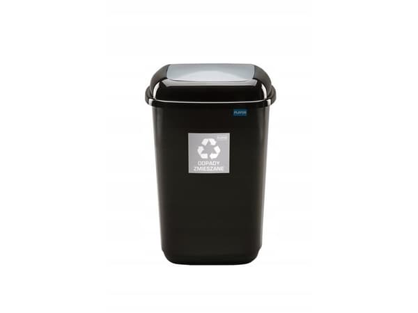 Plafor Bin 28 L- Recyccling - Silver