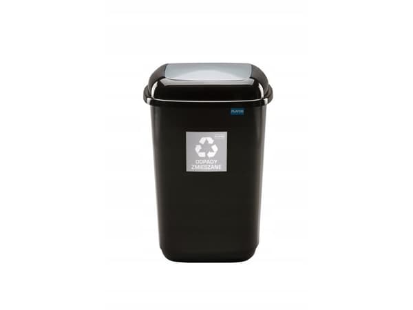 Plafor Bin 28 L- Recyccling - Silver