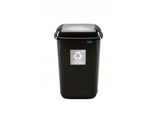 Plafor Bin 28 L- Recyccling - Silver