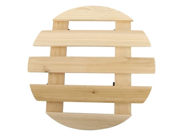 HOME it ® Krukkevogn rund af træ 30 cm