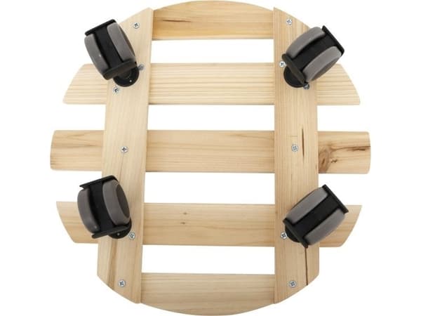 HOME it ® Krukkevogn rund af træ 30 cm