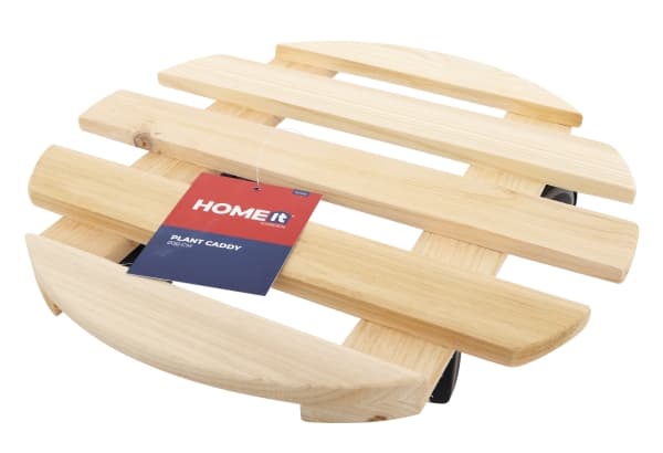 HOME it ® Krukkevogn rund af træ 30 cm
