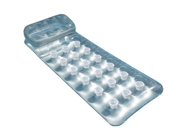 Intex 58894EU, Grå, Flytemadrass, Monokromatisk, Vinyl, Mann/kvinne, 100 kg