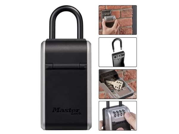 MasterLock Nøkkelkasse med kombinasjonslås og avtagbar sjakkel