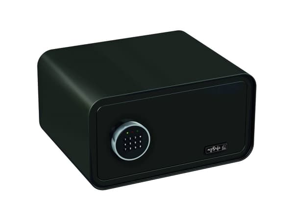BASI mySafe 430, Frittstående safe, Sort, Kode, Elektronisk, Vegg, Batteri, AA