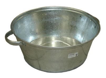 Ikke spesifisert_V Galvanisert liten kar 13L 39X15cm