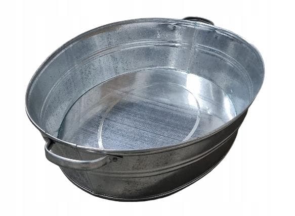 Ikke spesifisert_V Galvanisert kar 27L 60X48x15cm