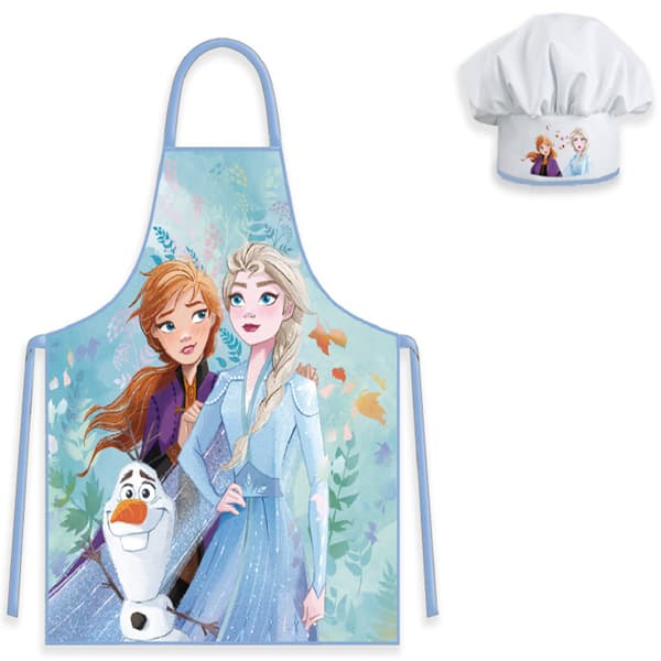 Barnförkläde med hatt Frozen 003