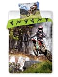 Miniatyrbild 1 av 2: Sängkläder i bomull 160x200+1p70x80 Moto - Cross