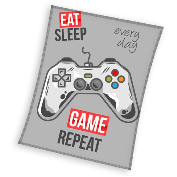 Fleecefilt 150x200 Game grå