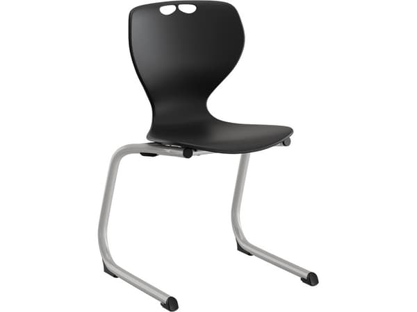 Tarris Junior stol, svart sits med svart C-stativ