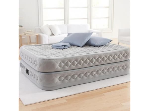 Intex DuraBeam Supreme Air-Flow, Dobbel Madrass, Rektangel, Innebygd luftpumpe