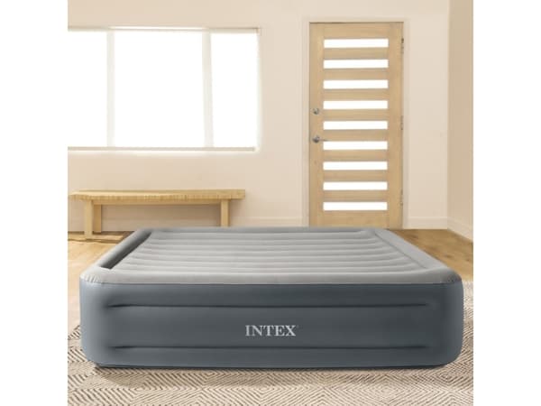 Intex 64126ND, Dobbel Madrass, Rektangel, Innendørs, Innebygd luftpumpe