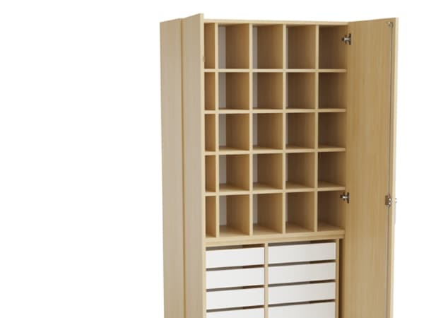 Mora Syskab 2100x1000x470mm birk laminat