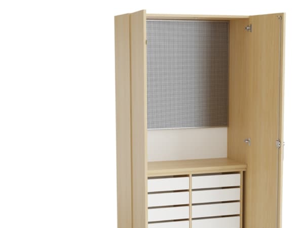 Mora Verktygsskåp 2100x1000x470mm grå laminat