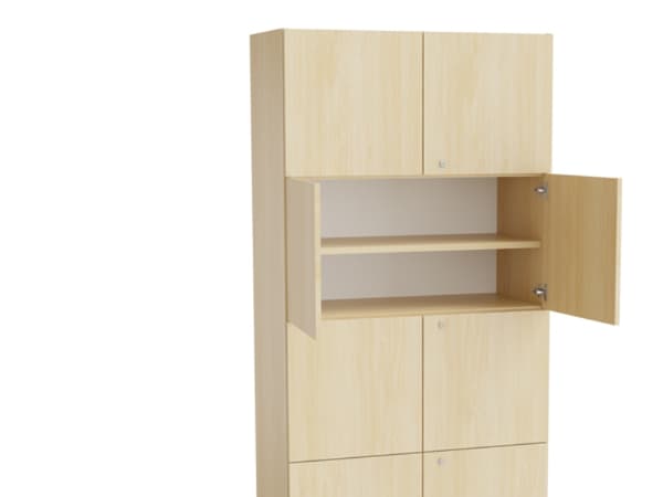 Mora Materiaalikaappi 2100x1000x470mm valkoinen laminaatti