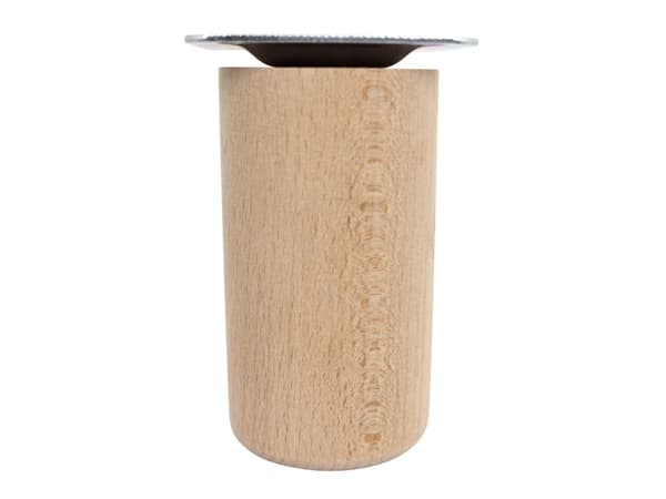 HOME It®Rundt bordben med lige beslag Ø55 x 10 cm bøgetræ. 100 % FSC