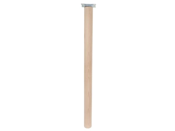 HOME It®Rundt bordben med lige beslag Ø55 x 80 cm bøgetræ. 100 % FSC