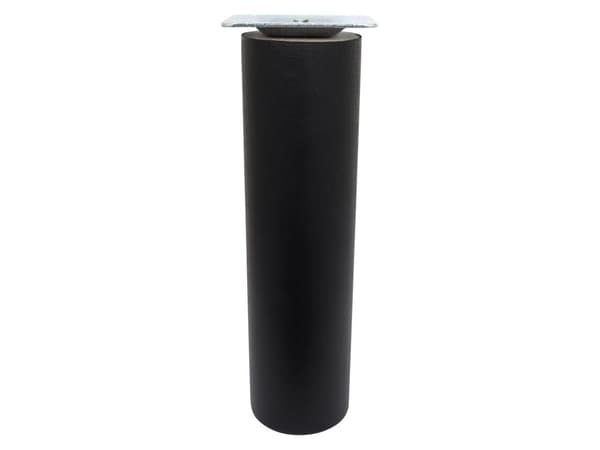 HOME It®Rundt bordben med lige beslag Ø55 x 20 cm bøgetræ. Sort malet. 100 % FSC