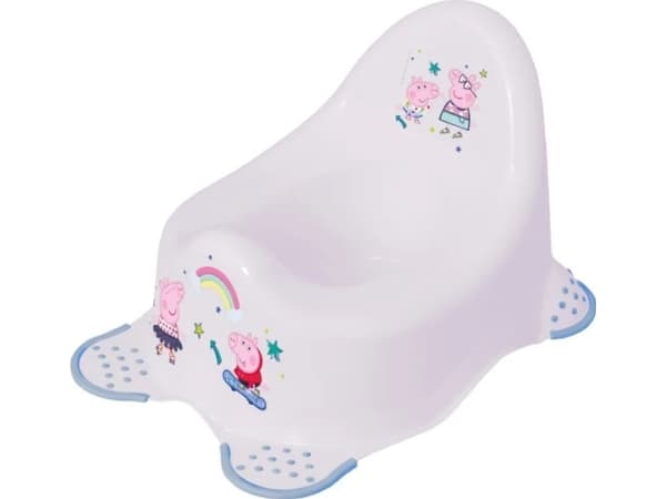 keeeper kids Babytopf adam "Peppa Pig", nordisk-vit mit Aufdruck, mit gummeirten Füßen, aus PP - 1 Stück (1867051919400)
