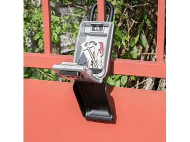 MASTER LOCK 5424EURD, Kannettava kassakaappi, Harmaa, Yhdistelmälukko, Metalli, Avain, Akku
