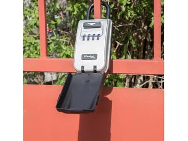 MASTER LOCK 5424EURD, Kannettava kassakaappi, Harmaa, Yhdistelmälukko, Metalli, Avain, Akku