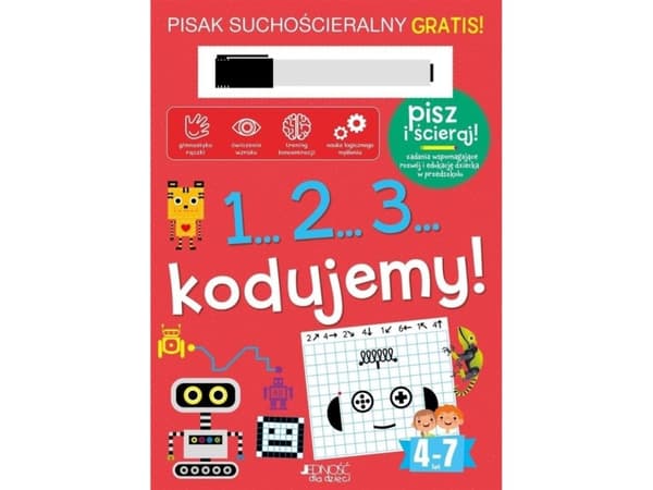 1...2...3... me koodaamme! Kirja, jossa on merkintä...