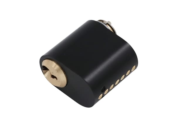 HOME It® soikea sylinteri mattamusta, 7 tappia ja 3 avainta (1 kpl)