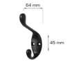 Miniatyrbilde 3 av 5: HOME It® hattekrog 95 x 64 mm matsort