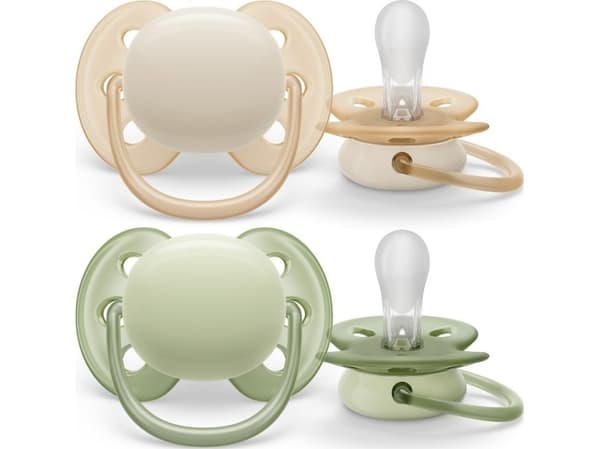 Philips AVENT ultra soft SCF091/05 smokk, Ultramyk, Ortodontisk, Silikon, Gutt/Jente, Tåler oppvaskmaskin