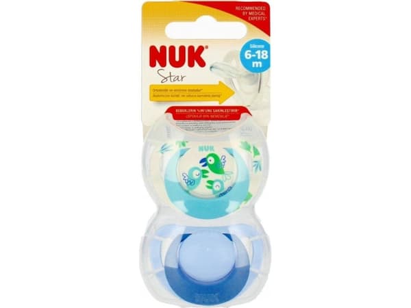 NUK NUK TEAT USP 2EL 6-18M Z/N STAR 10736748 1/6