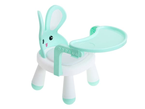Stol, bord til fodring og leg, mint