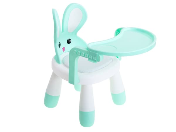 Stol, bord til fodring og leg, mint