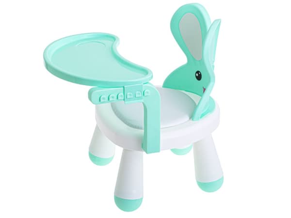 Stol, bord til fodring og leg, mint