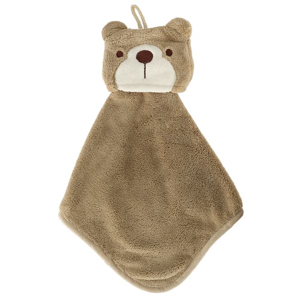 Børnehåndklæde til børnehave, 42x25cm, brun bamse