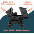 Miniatyrbillede 2 af 6: Klapvogn til baby Bambisol Sort