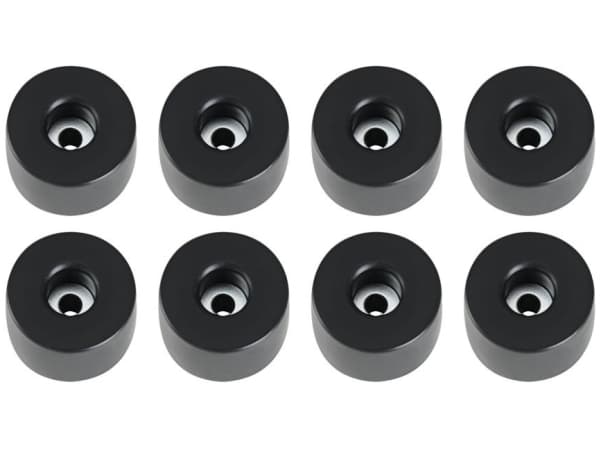 adam hall 4911 M8 AH, Fötter, Svart, Polyvinylklorid (PVC), 38 mm, 38 mm, 25 mm